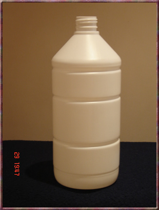 Botella plástica redonda con tapa